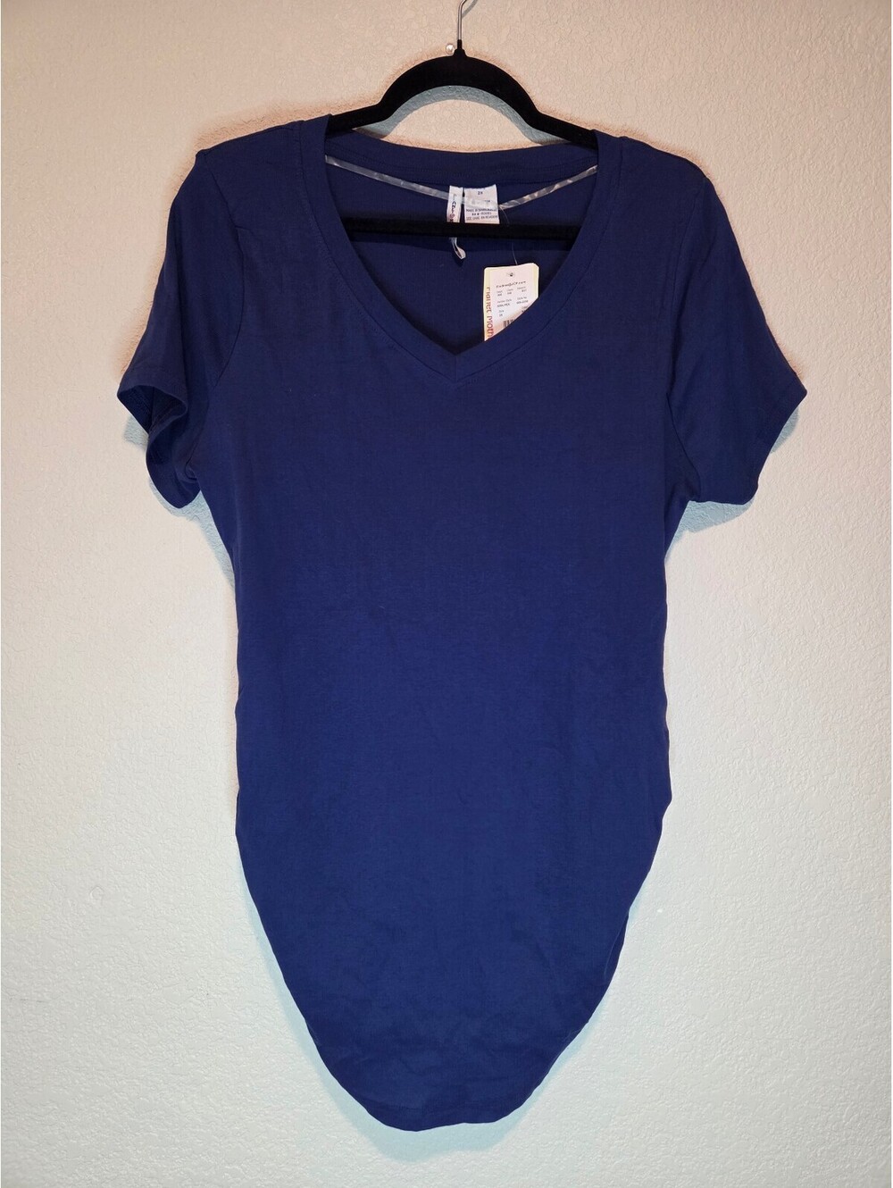 Planet Motherhood Navy Maternity V-Neck T-Shirt Size 2X